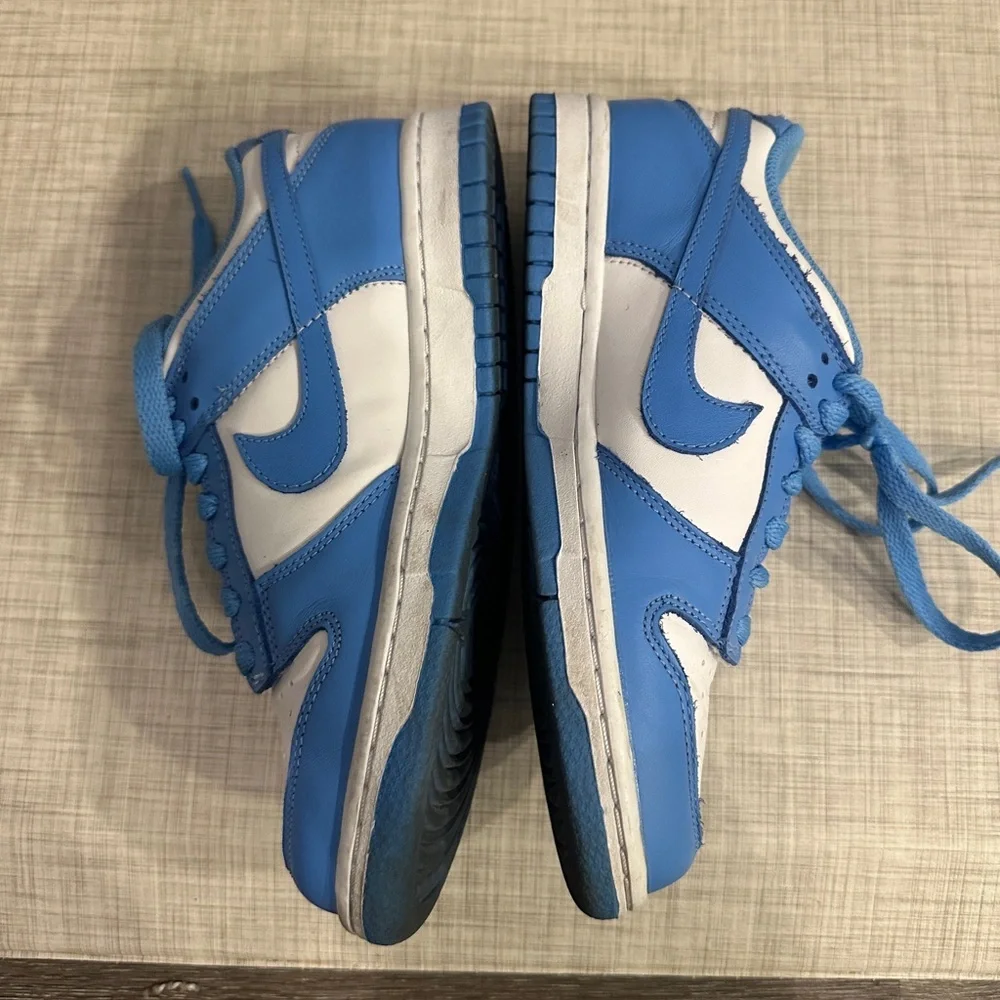Nike dunk lows in university blue